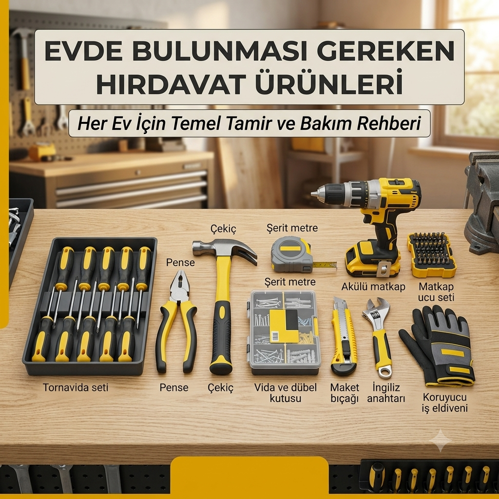 Evde bulunması gereken hırdavat ürünleri