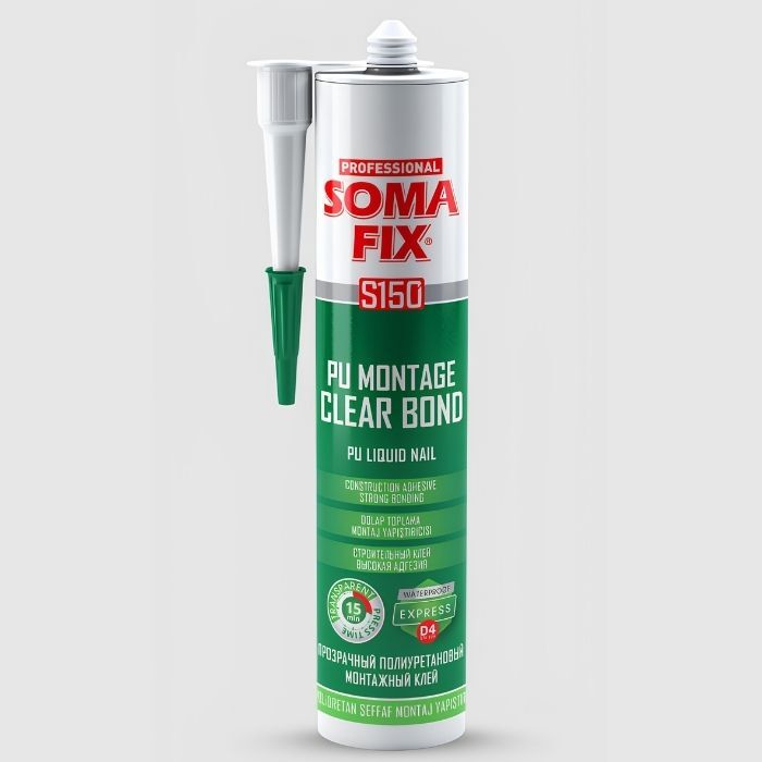 Somafix Poliüretan Şeffaf Montaj Yapıştırıcı- S150