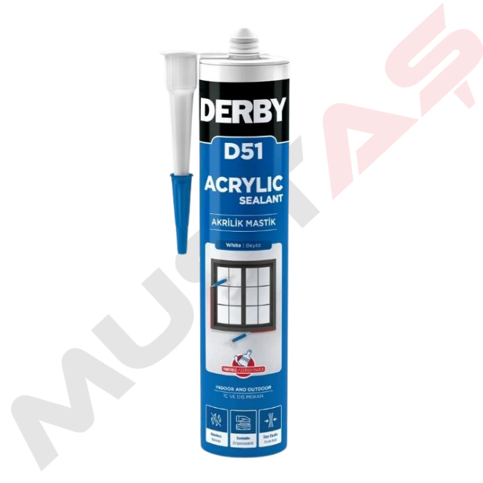 Derby D-51 Silikonize Mastik