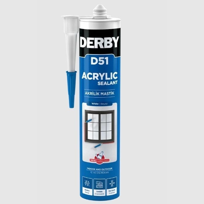 Derby D-51 Silikonize Mastik
