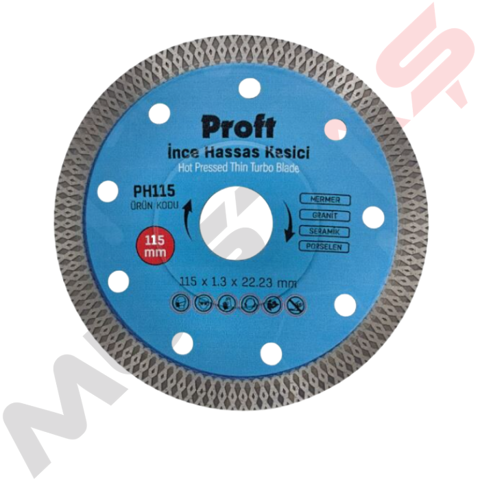 Proft İnce Hassas Kesme Mavi 115x1.3x22