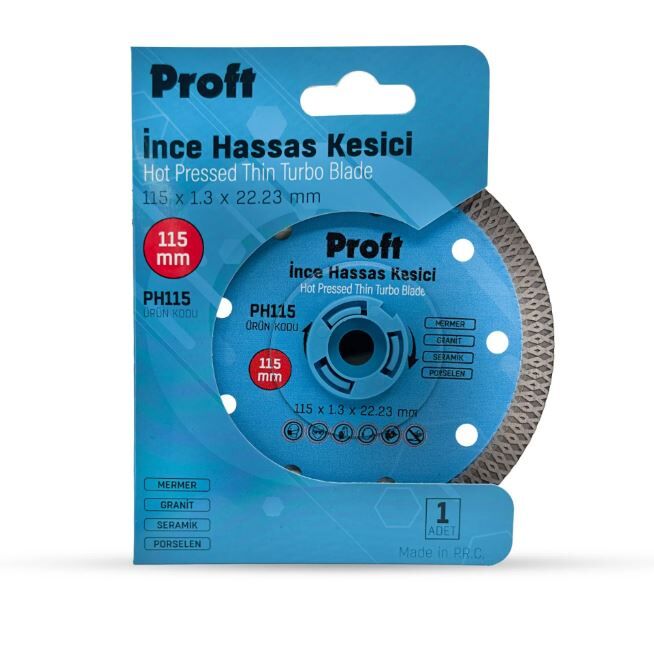 Proft İnce Hassas Kesme Mavi 115x1.3x22