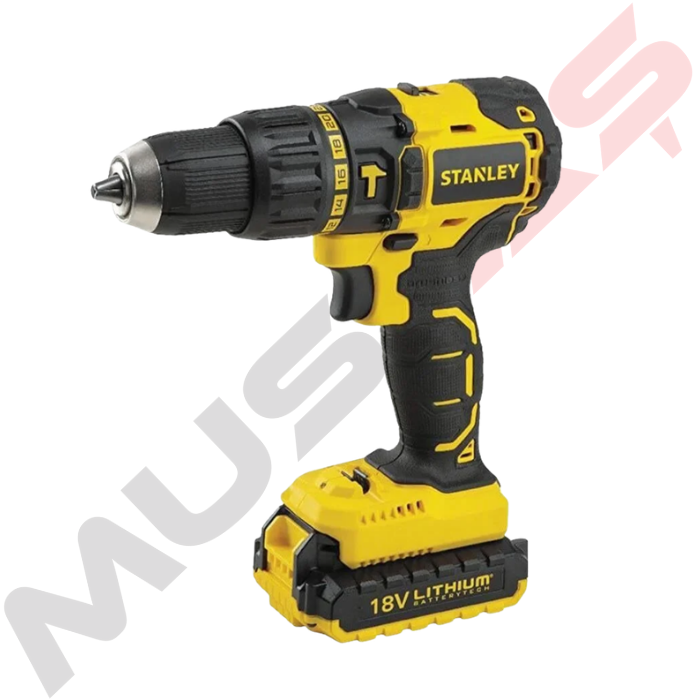 Stanley SBH20D2KA 18V 2.0Ah Li-ion Çift Akülü Matkap + 100 Parça Aksesuar Seti