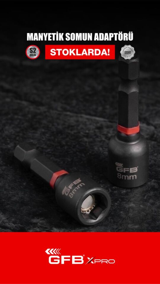 Gfb Xpro Manyetik Somun Adaptörü 8x45 Mm Kod:8090