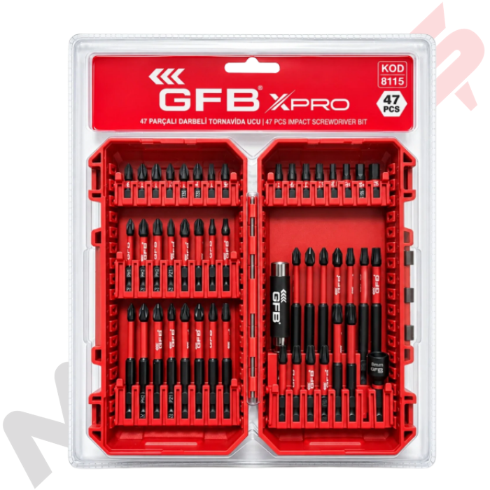 Gfb Xpro Tornavida Uç Seti 47 Parçalı Kod:8115
