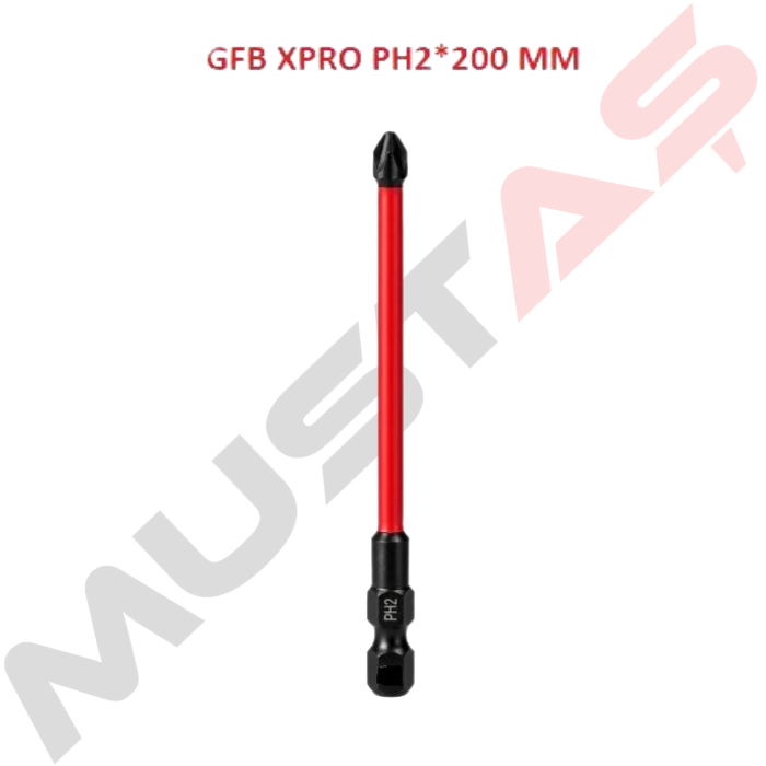 Gfb Xpro 1/4'' Yıldız Bits Uç PH2 x 200 mm Kod: 8015