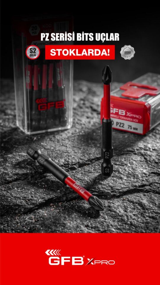 Gfb Xpro 1/4'' Yıldız Bits Uç PZ2 x 50 mm Kod: 8031