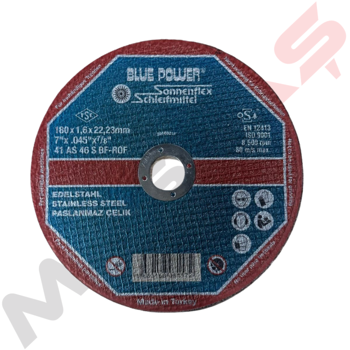 Sonnenflex Bluepower 180x1,6x22,23mm İnce İnox Kesici Disk
