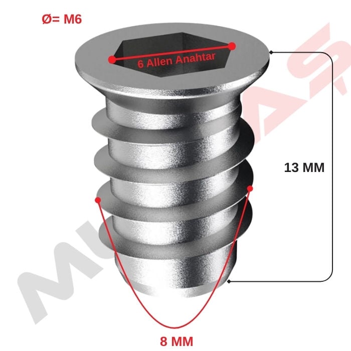 Metal Dübel Somun