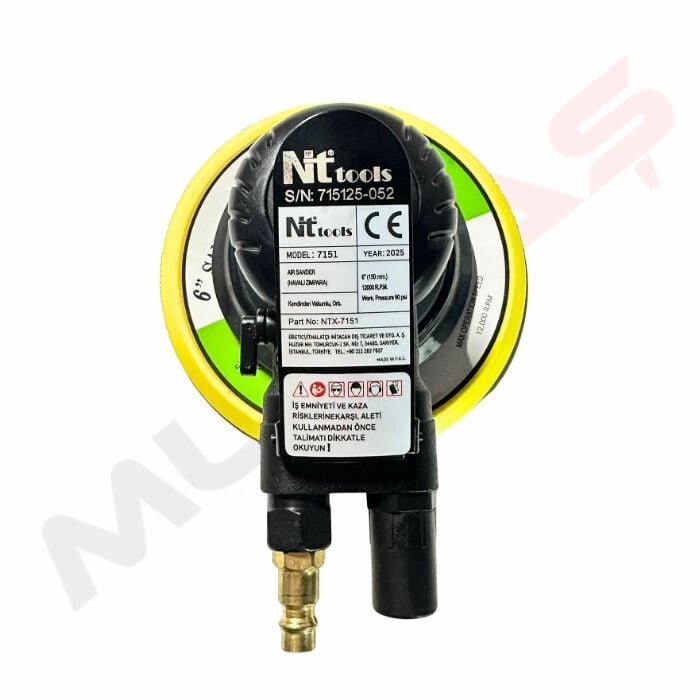 NTX7151 Havalı 125 MM Orbital Daire Zımpara Makinası 12000RPM