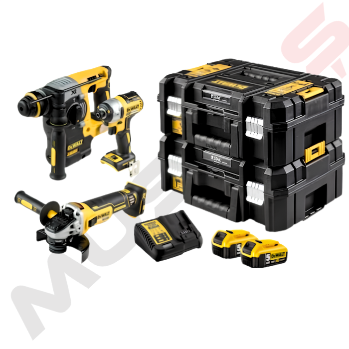 Dewalt DCK305P2T 18V Xr 5.0 Ah Li-Ion Kömürsüz Kombinasyon 3 Parça Kit