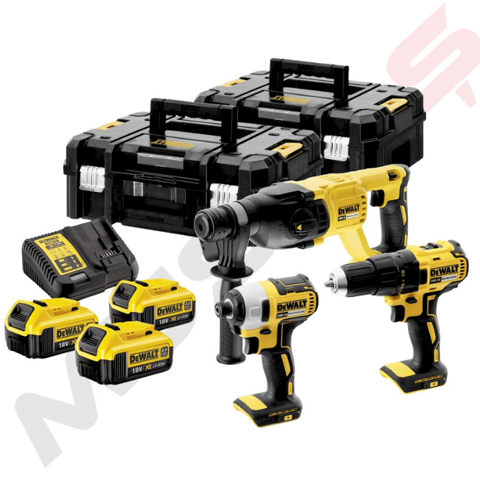 Dewalt DCK369M3T 18V Kömürsüz 3 Parça Kombi Set