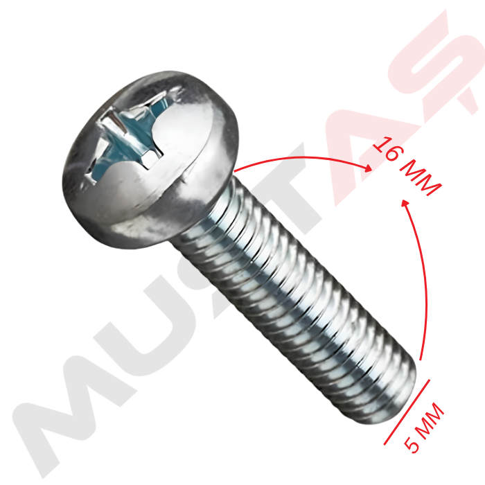 M5 YSB Vida Serisi M5x16 - 1000 ADET