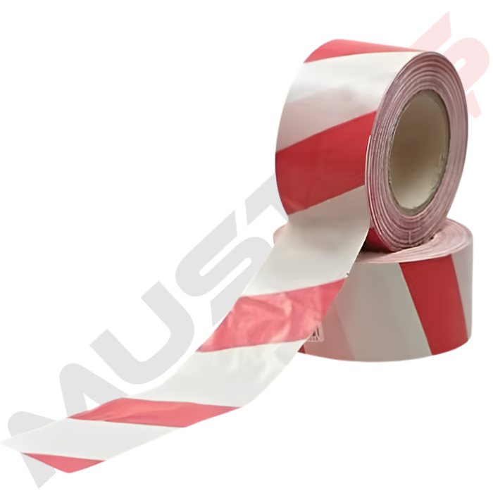 Kırmızı-Beyaz Yer İşaretleme Bandı 50 MMx30 YRS