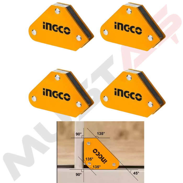 İngco AMWH4001 Manyetik Kaynak Tutucu Seti 4 Lü
