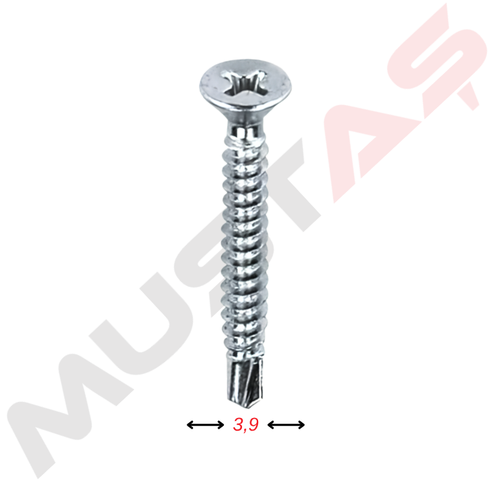 YHB Matkap Uclu Vida 3,9 MM Serisi