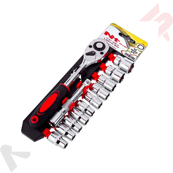 Nt Tools 12 Parça 1/4'' Altı Köşe Cr-V Lokma Seti