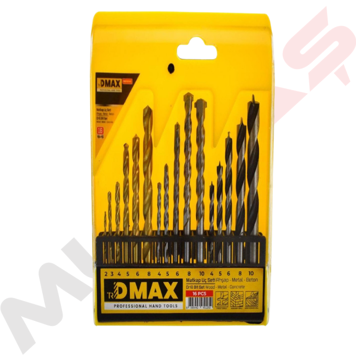 Dmax Matkap Uç Seti 16 Parça Dmx4345