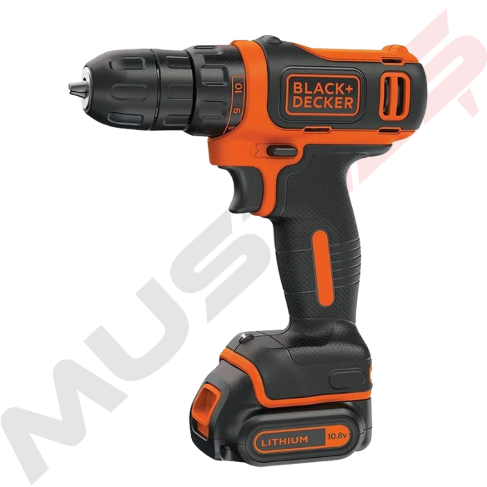 Black Decker BDCDD12BAFC 10.8v 1.5 Ah Li-ion Çift Akülü Vidalama +100 Parça Set